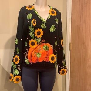 Vintage Design Options by Philip & Jane Gordon Cardigan Appliqué and Embroidery